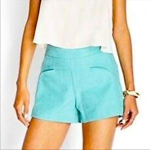 Forever 21 Teal Woven Retro Shorts